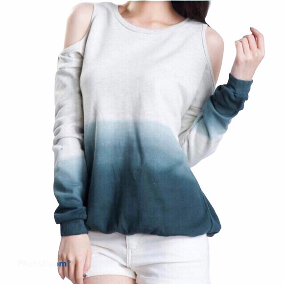 Sale 3 Topshop Ombr Dip Dye Pullover 